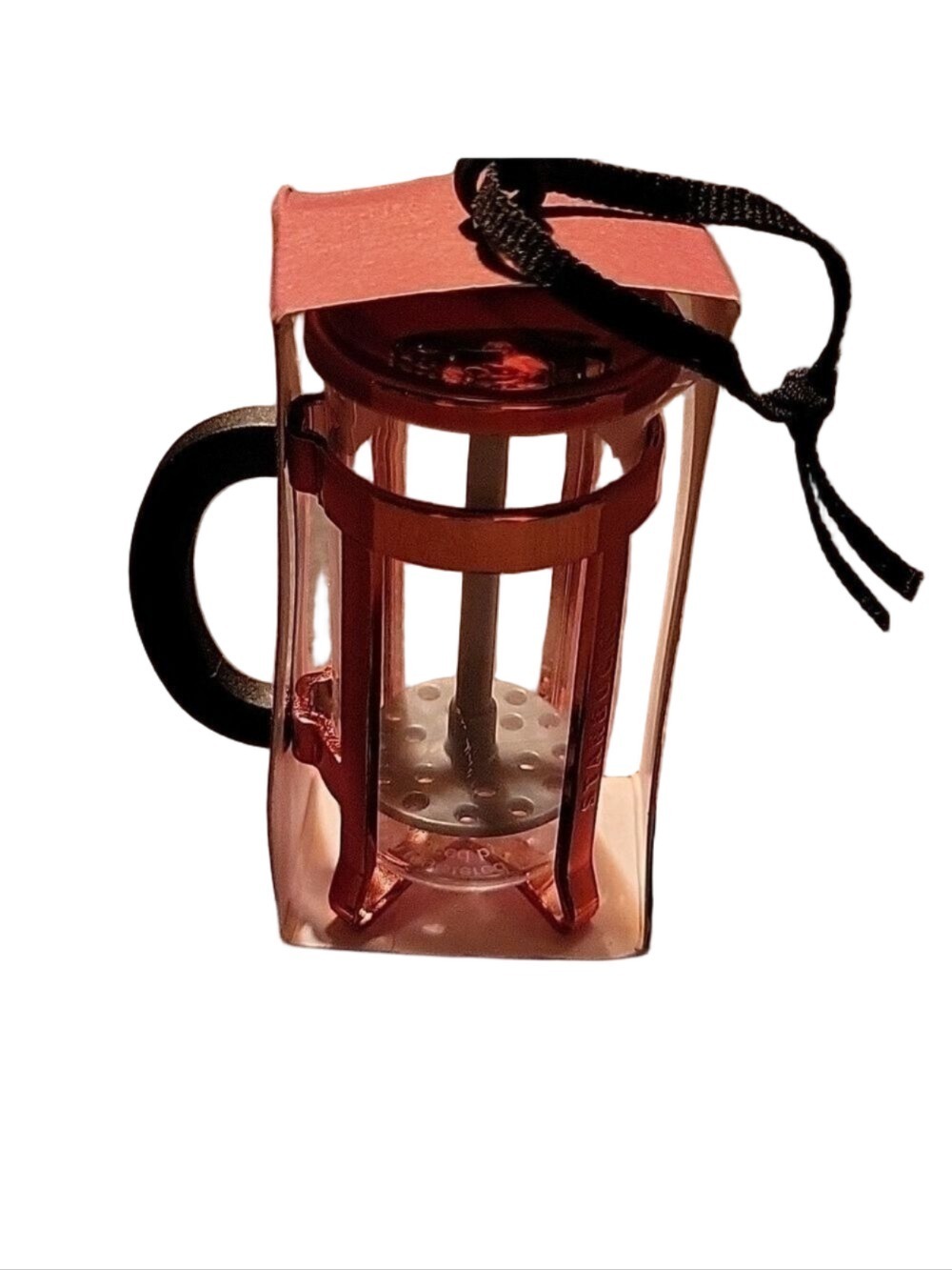 Starbucks NWT Rare EU Red Bodum French Press Ornanent